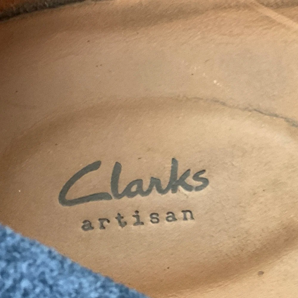 Clarks Artisan Mens Navy Suede Moc Toe Lace Up Shoes 10.5 261317317095